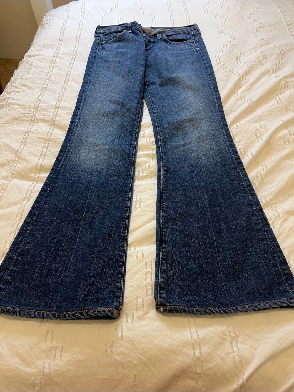 Citizens Of Humanity COH Jeans Ingrid #002 Low Waist Flair Flare Stretchy Boot - Picture 10 of 16